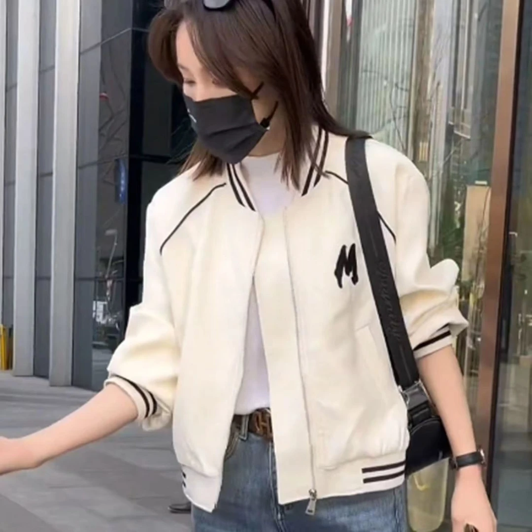 8023款2025爆款短款棒球服外套女春季新款欧货高级感百搭夹克上衣