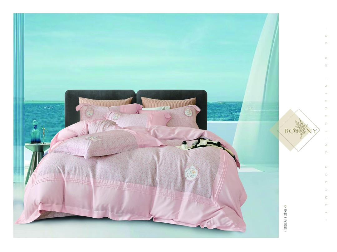 2024新款水洗刺绣 高端 奢华 舒适绣花  床品四件套  安妮