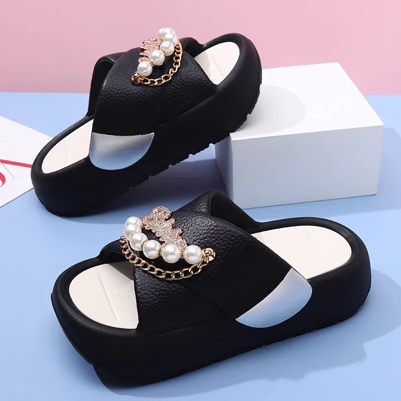 厚底正品女凉鞋夏季户外高跟防滑居家百搭舒适增高时尚凉女士拖鞋