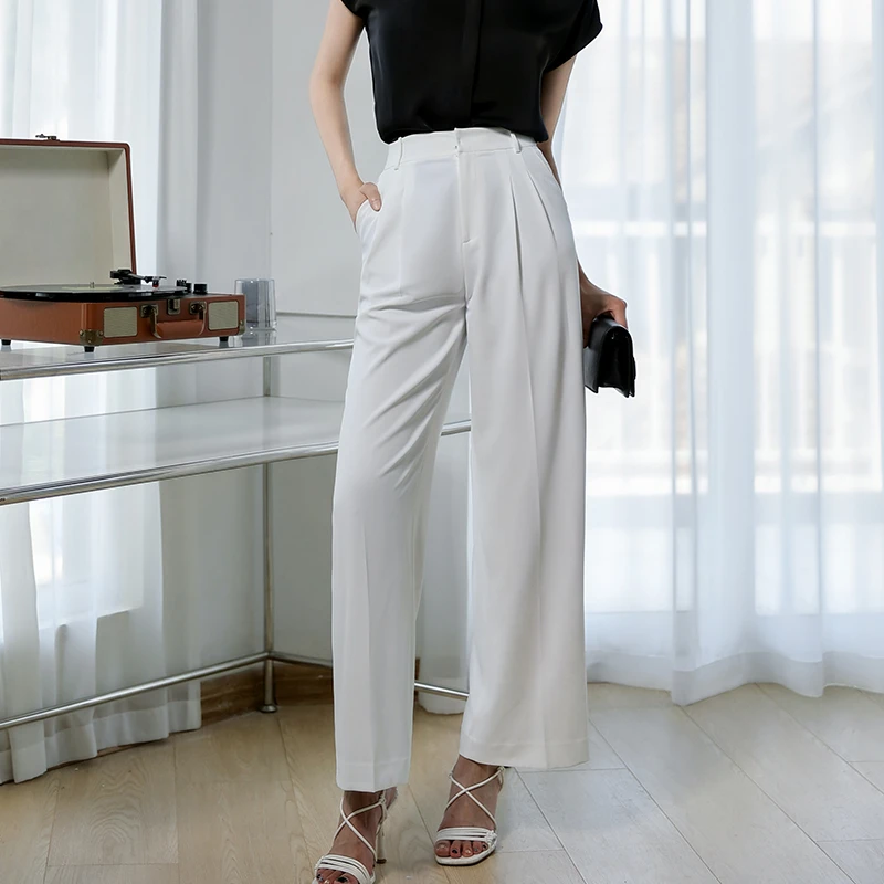 EAH CHANIE高腰简约阔腿裤9729CK313