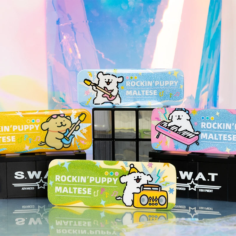 线条小狗Maltese原创徽章盲盒吧唧单盒创意卡通胸针可爱衣服配饰