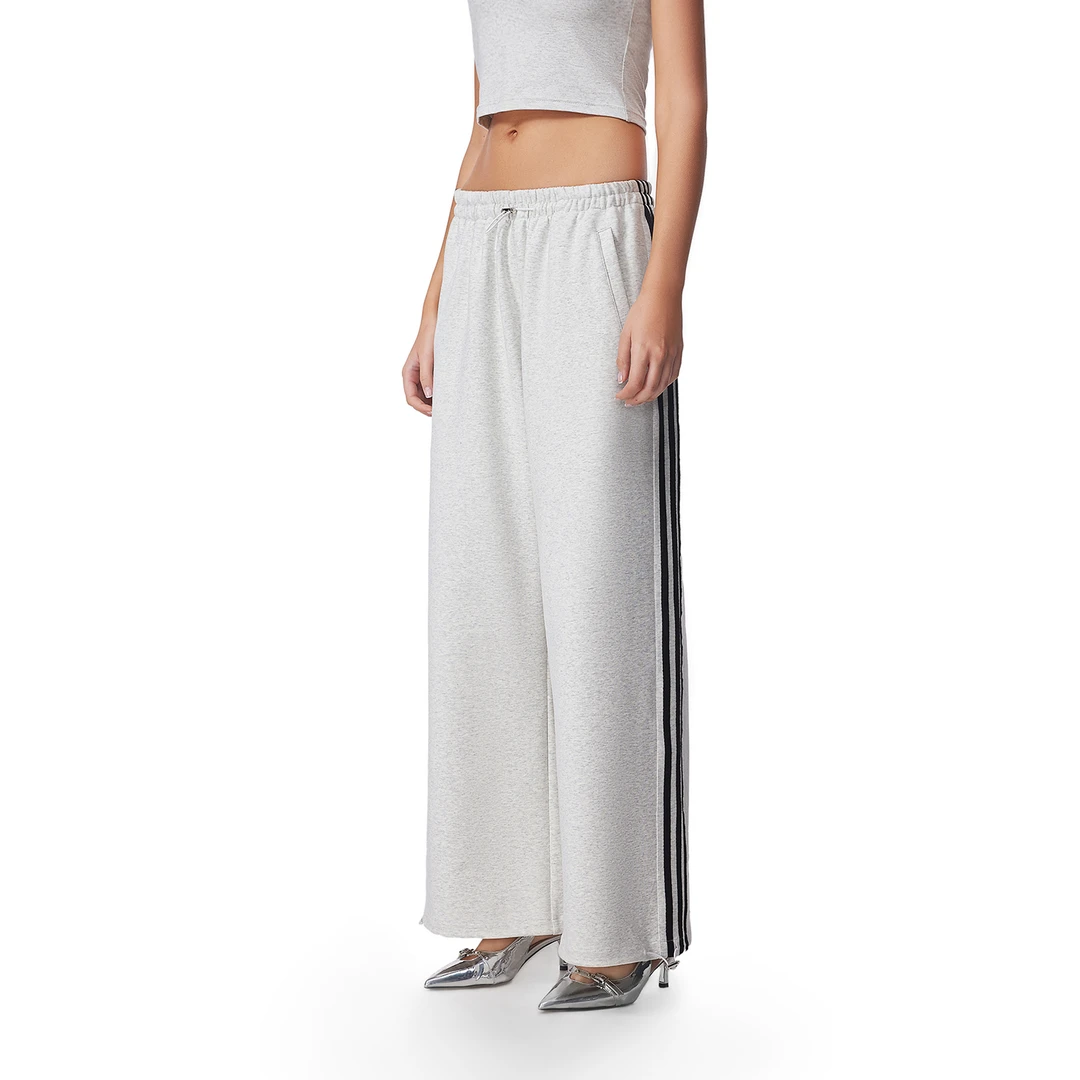 FDR官方店织带抽绳阔腿裤高腰休闲裤女辣妹显瘦运动直筒裤长裤子