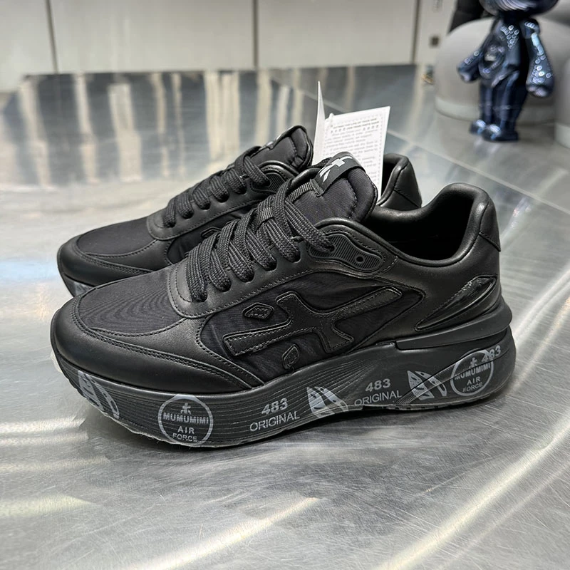 【华尔街名品】2025新款男士欧货百搭时尚休闲鞋舒适黑色潮鞋