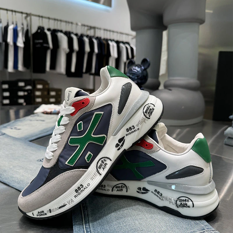 【华尔街名品】2024秋季新款拼色时尚潮流男鞋软底舒适休闲运动鞋