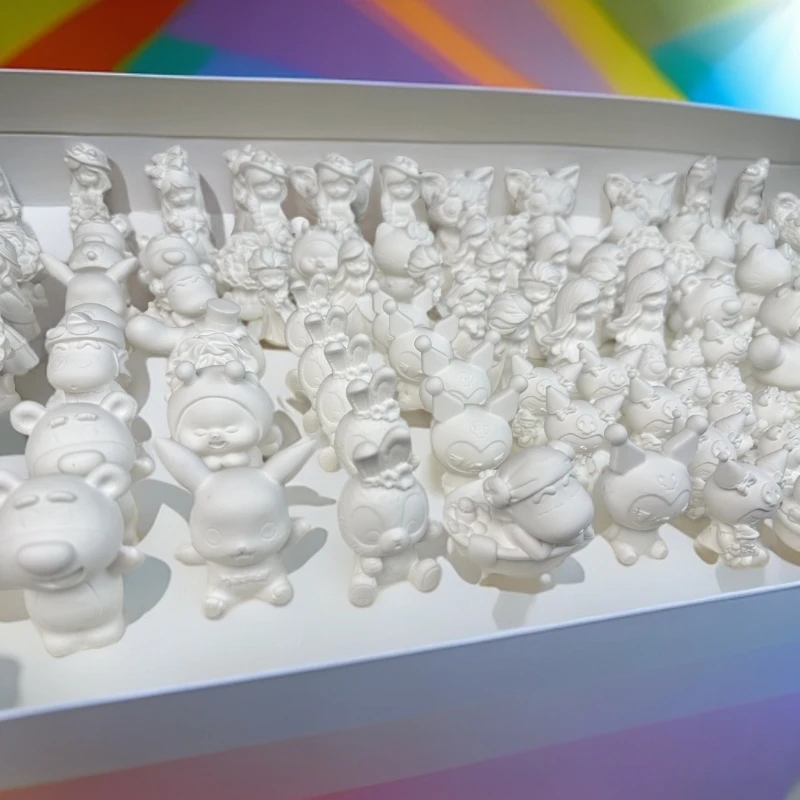 香薰石膏娃娃涂色画画diy填色石膏娃娃白胚创意手工