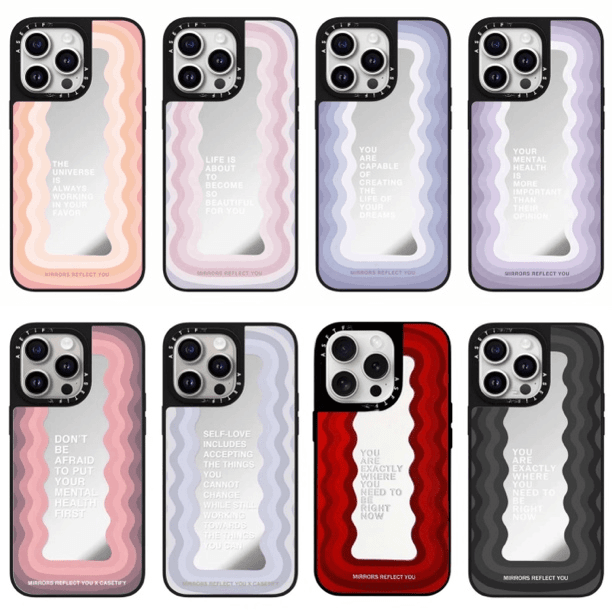 【超高版本】新款波浪适用iPhone15ProMax苹果14Pro手机壳高级镜面