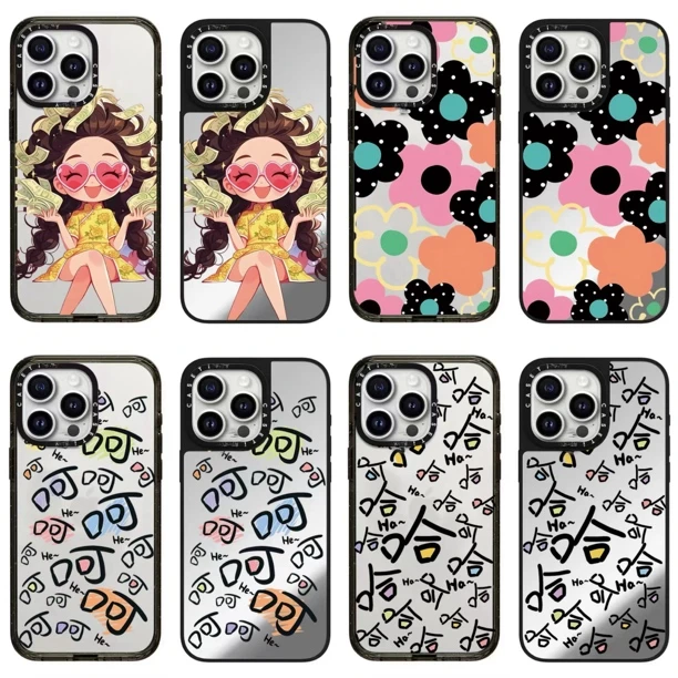 【2.0薄亚克力/磨砂镜面】定制女孩适用iPhone手机壳11/15系列防摔