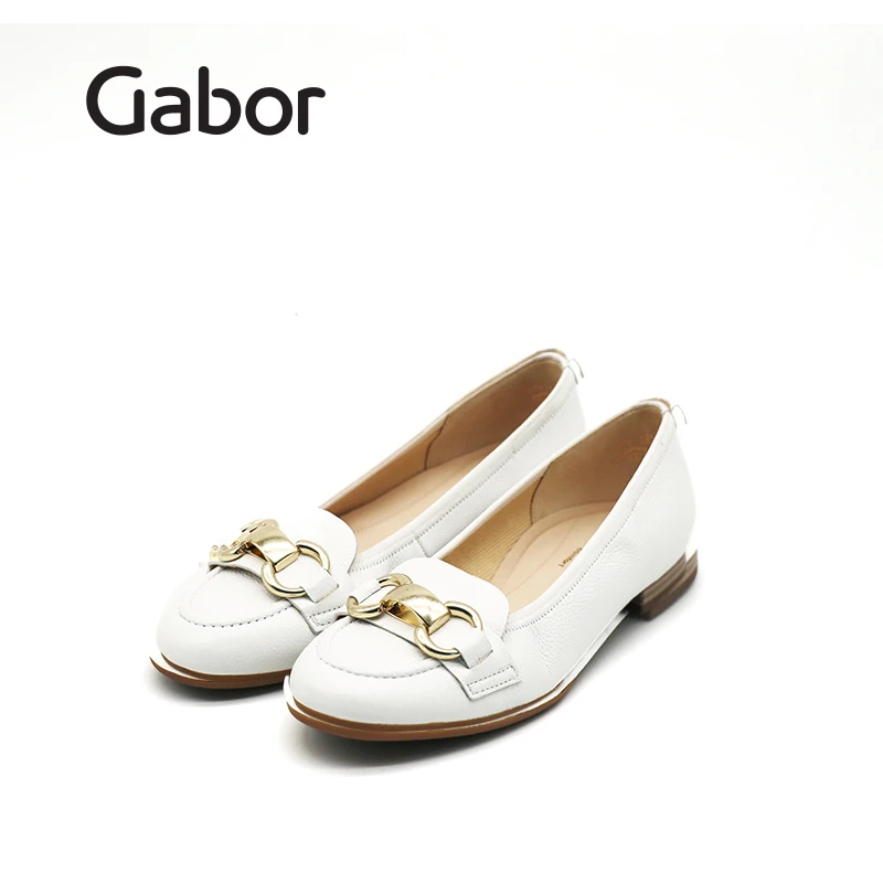 Gabor嘉步女鞋舒适潮百搭圆头气质浅口粗跟出游百搭鞋子92615