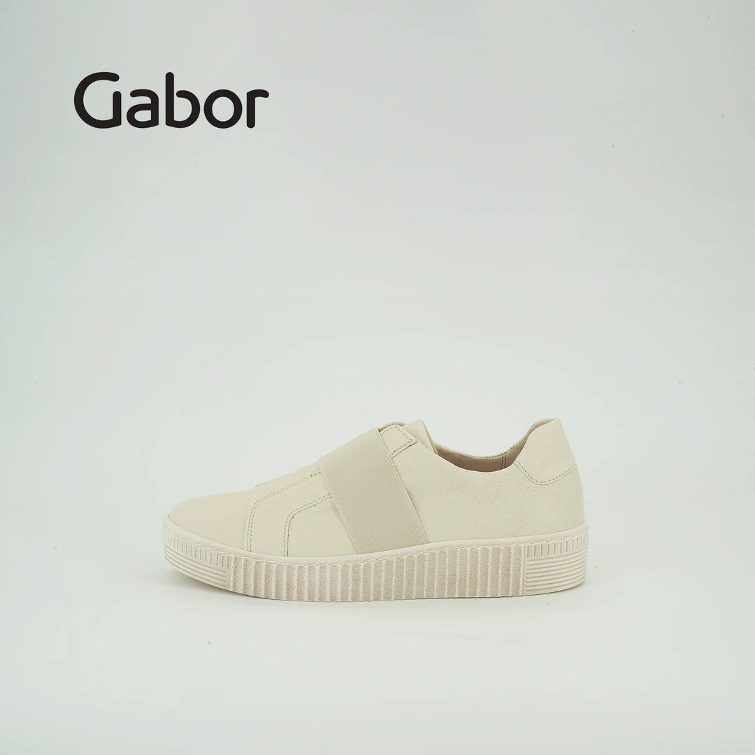 Gabor嘉步复古单鞋低帮女士时尚潮百搭拼色真皮女单鞋休闲鞋33336