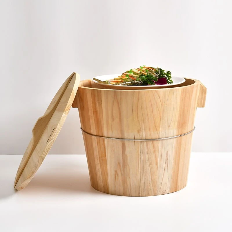 ｛竹艺万家｝蒸天福商用大饭甑子蒸饭木桶厨房大饭桶餐厅蒸米饭神器