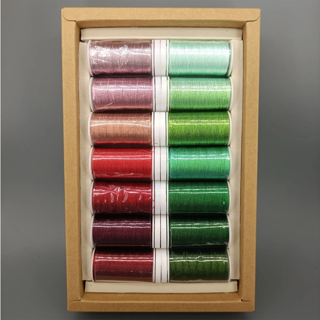 幻彩彩金套盒 3股  6股手工编织多色家用手工编织 项链  细线小卷