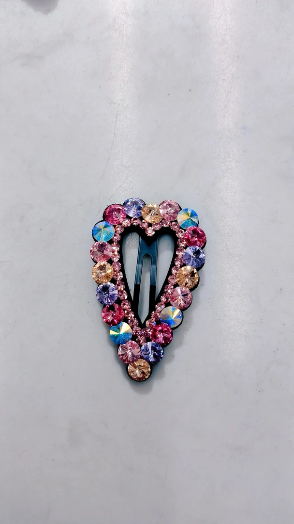 韩国东大门施钻发夹水滴桃心水钻轻奢闪钻BB夹甜美小巧刘海夹边夹