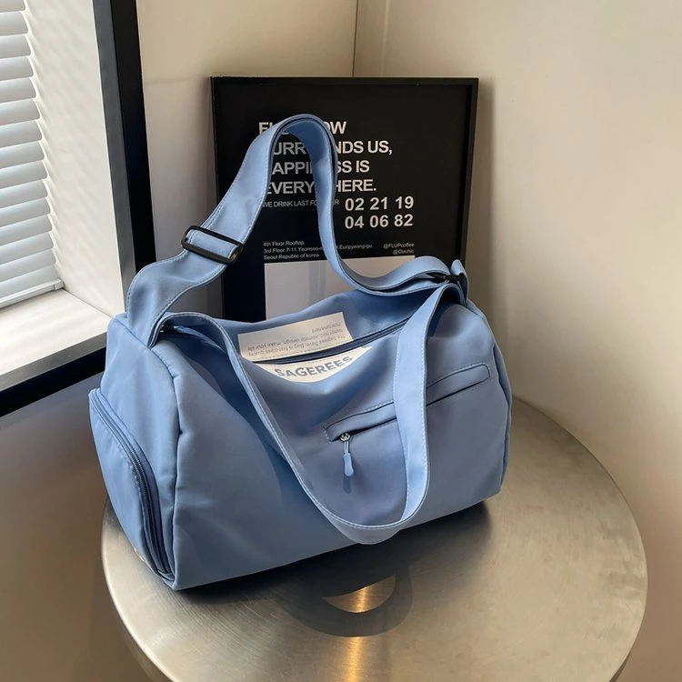 运动大容量健身包带鞋仓干湿分离行李包韩版单肩斜挎旅行包包包