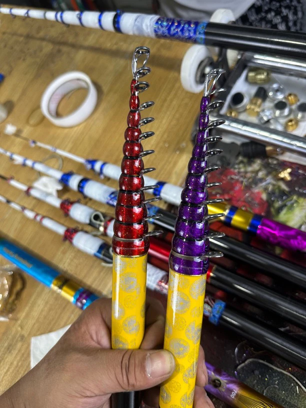 矶钓竿进口导环改装远跑竿超轻超硬鱼竿