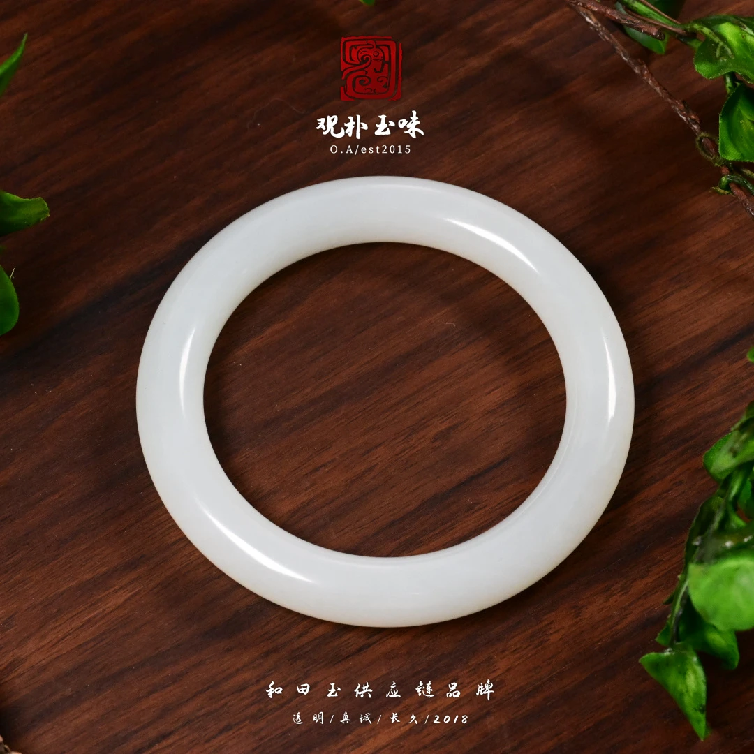 【甄选5号镯】和田羊脂/胖圆条/油膏手镯/脂粉高女神必入