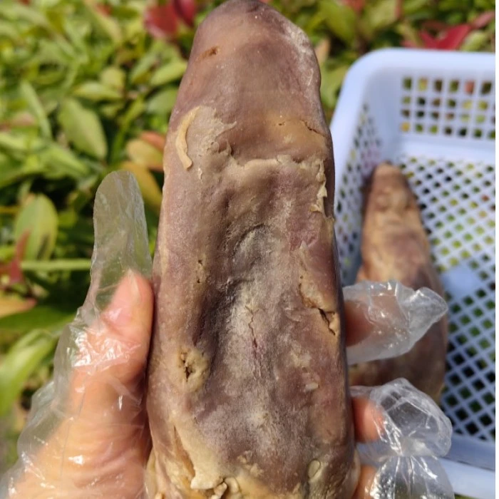 直播散装称重咸猪舌腊舌头腊口条
