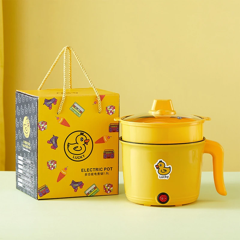 【粉丝专享】可爱小黄鸭电煮锅多功能家用空气炸锅电烤箱电饭煲