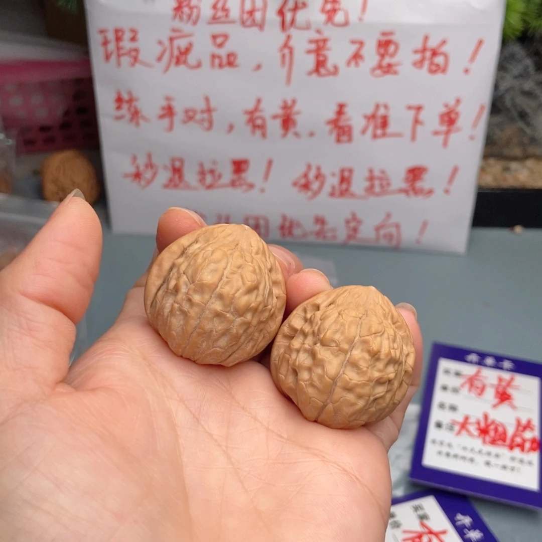 文玩核桃把件雷龟甲纹90