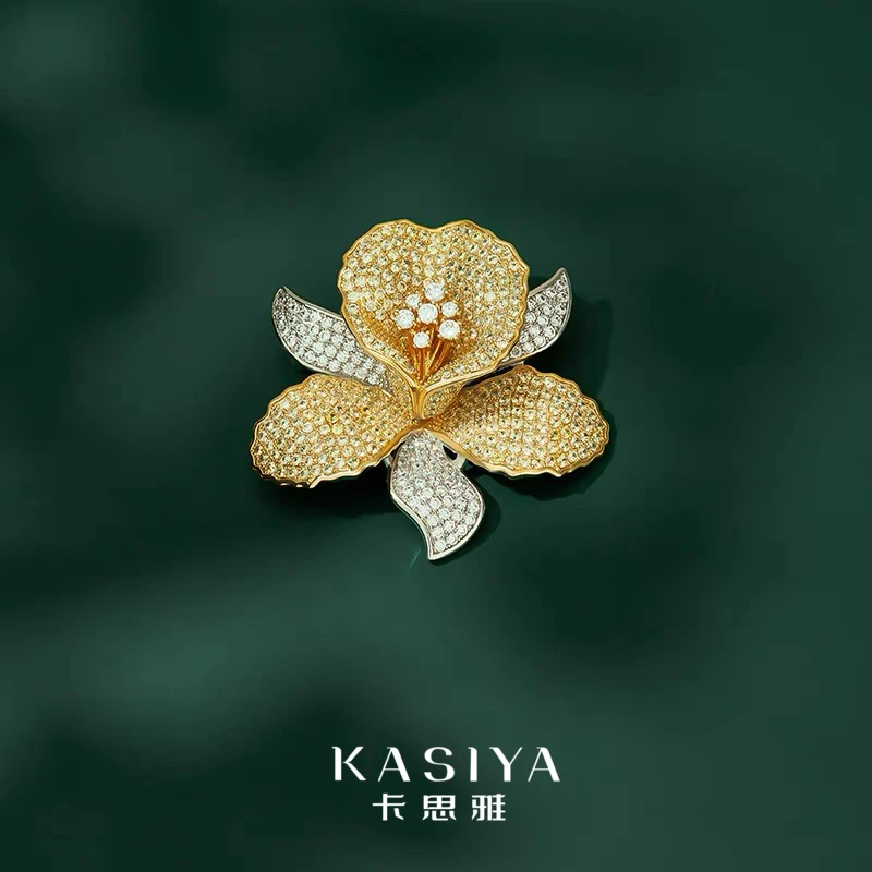 kasiya/卡思雅 铜合金胸针 【国色天香】奢华气质胸针胸花
