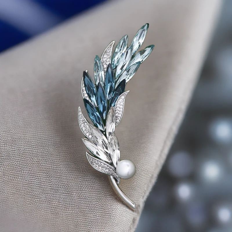 kasiya/卡思雅 铜合金胸针 高端轻奢麦穗胸针搭西装外套