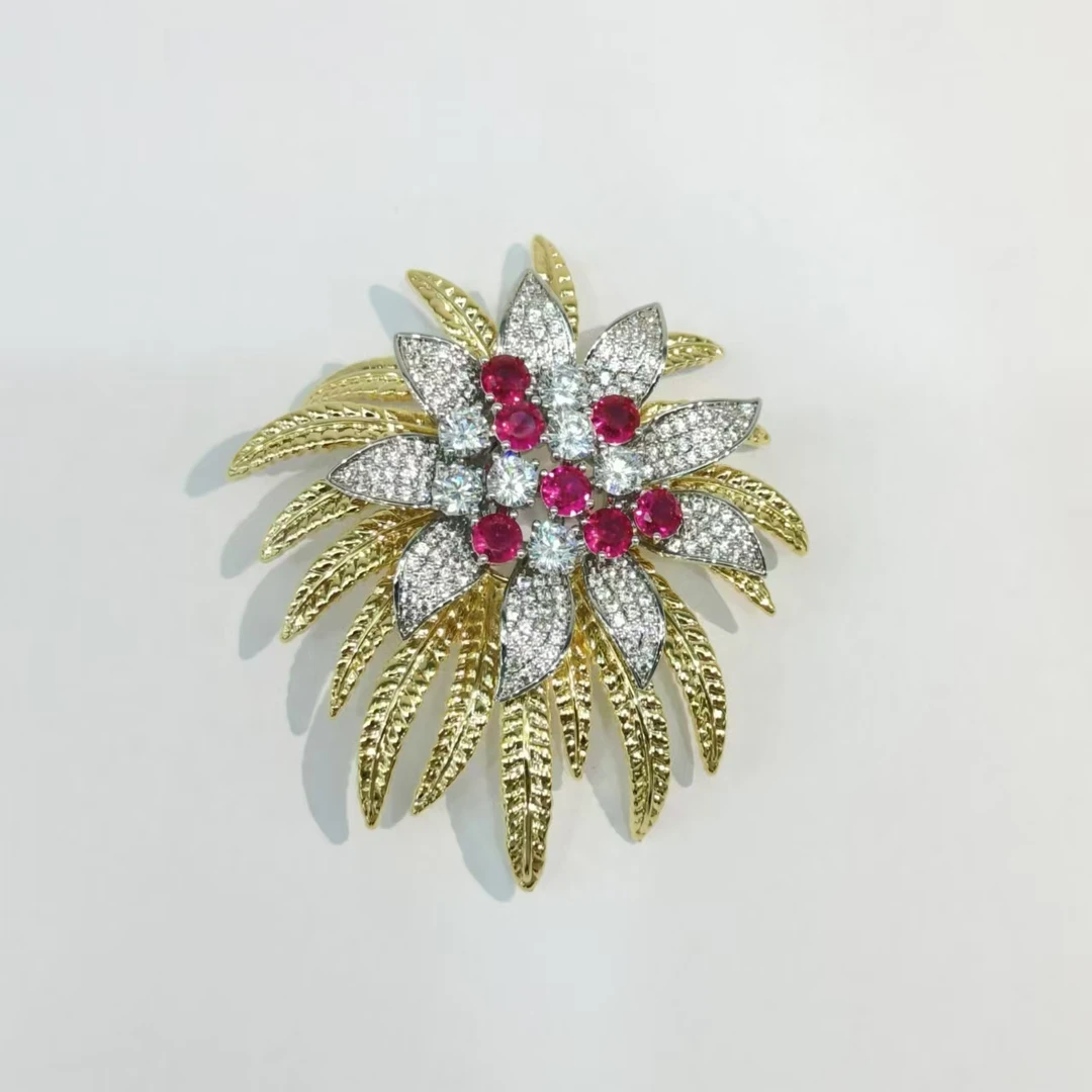 kasiya/卡思雅 铜合金胸针 高版奢华烟花胸针百搭款