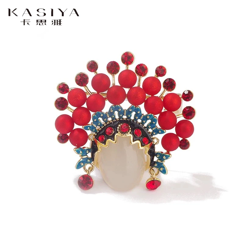 kasiya/卡思雅 铜合金胸针 2024新款花旦胸针搭旗袍外套