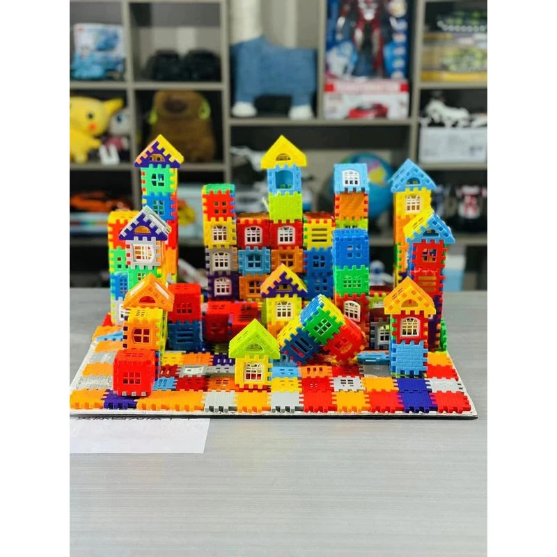 广    72片积木房子不含窗户【电商包装】