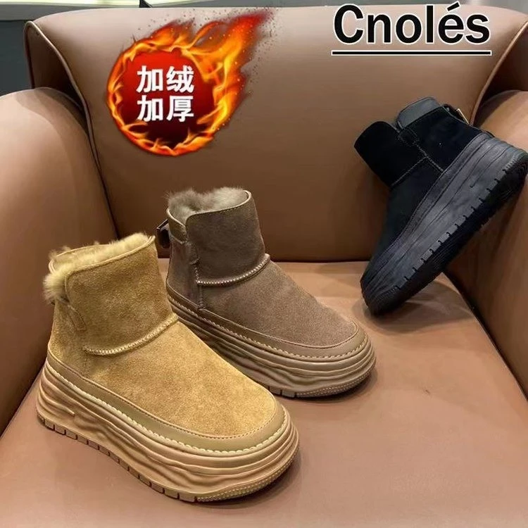 线下619!升级款!2023冬季网红爆款加绒加厚防寒保暖雪地靴999