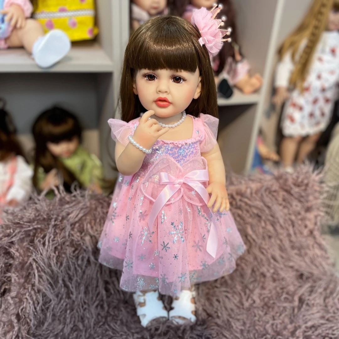 KEIUMI【朵儿】女孩儿童玩具全胶重生娃娃陪伴娃娃生日礼物55厘米