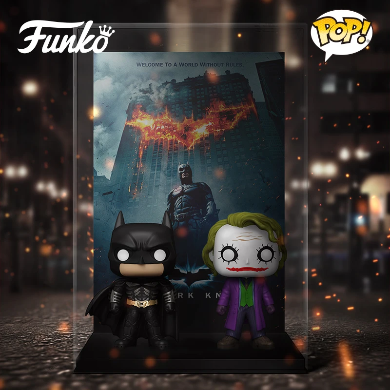 蝙蝠侠黑暗骑士小丑Funko手办经典电影海报美漫收藏周边摆件