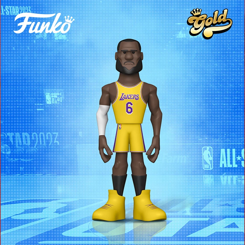 gold系列勒布朗詹姆斯手办NBA周边篮球球星玩偶湖人公仔人偶摆件
