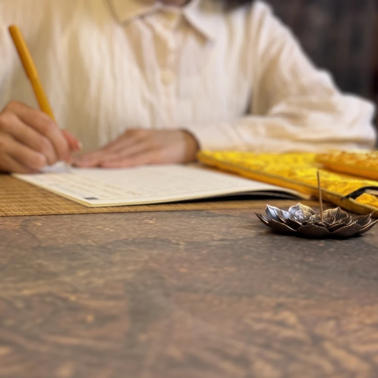 【静心推荐】描金抄写本手抄本初学入门字帖  檀香笔芯临摹书法硬笔