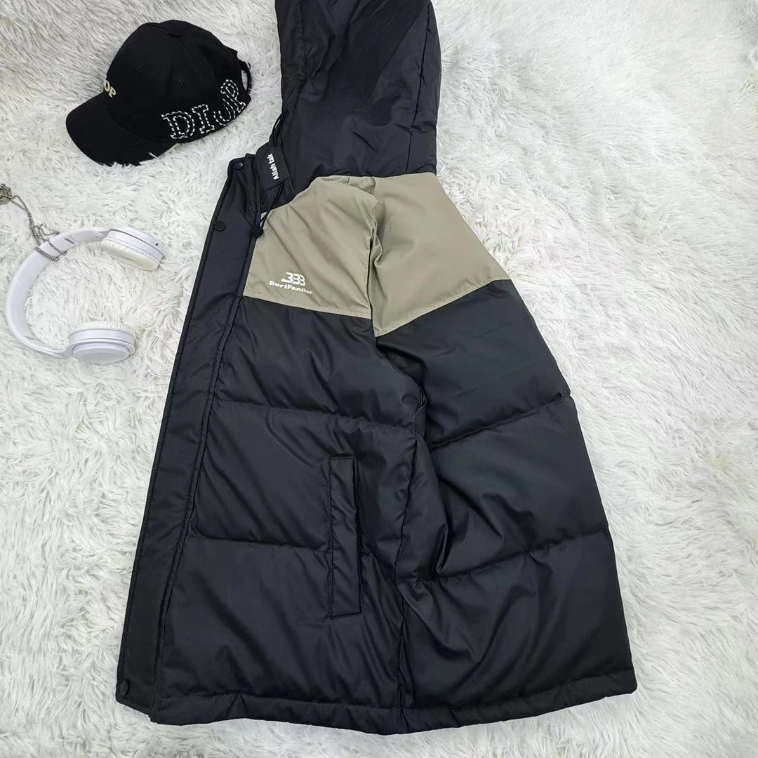 中大童166拼接潮流333f连帽马甲