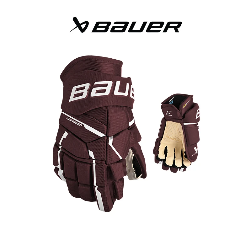 bauer/鲍尔 M5 PRO 冰球手套青少年青年成人冰上曲棍球护具装备