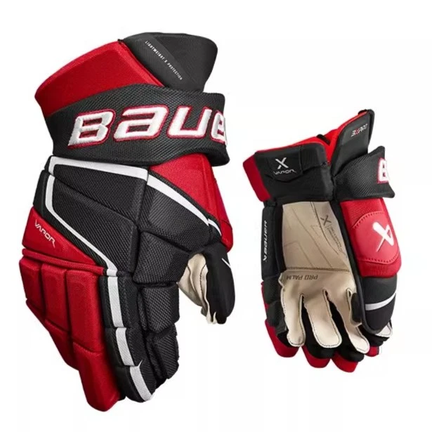 bauer/鲍尔 3X PRO 手套青少年青年成人冰上曲棍球手部防护装备