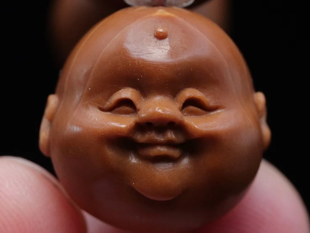 橄榄核手工雕刻十分开心单子
