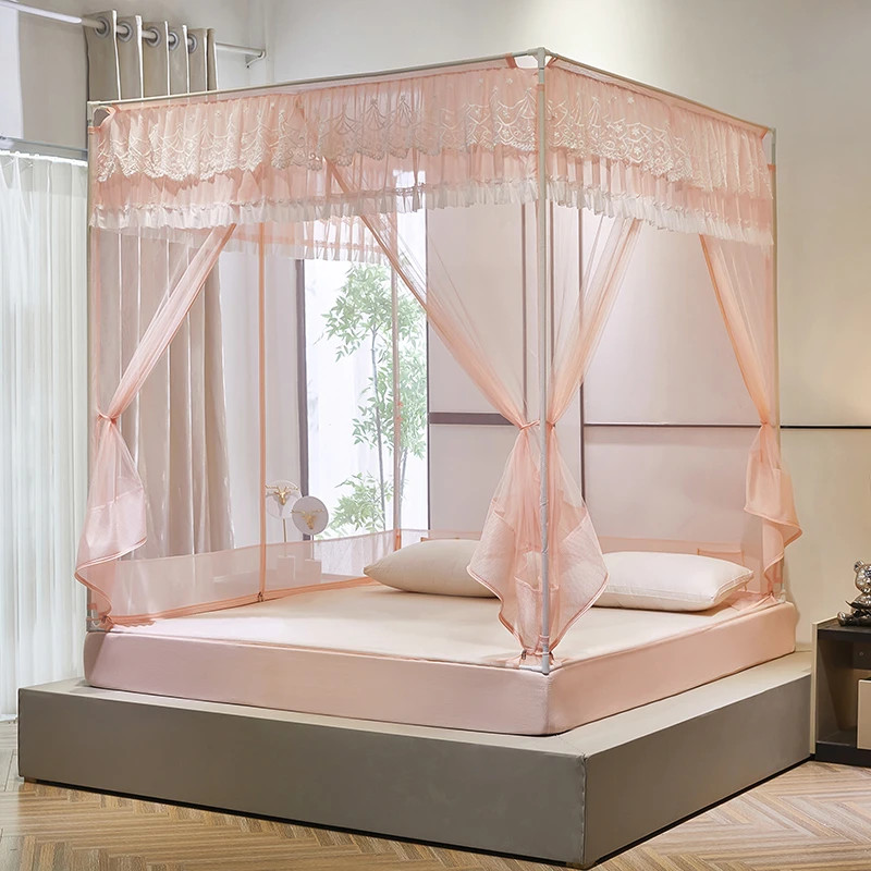 婴幼儿防摔防坠落坐床拉链蚊帐 2024新款床笠式防摔防蚊防尘睡帐