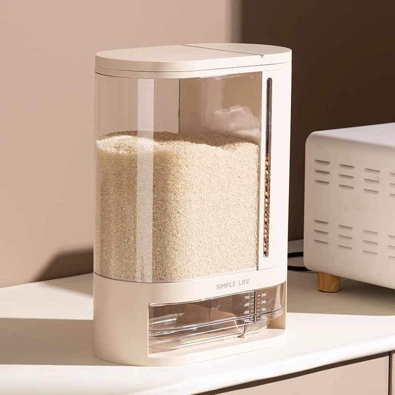 厨房米桶带盖多功能储米箱家用密封防虫防潮米缸五谷杂粮收纳盒