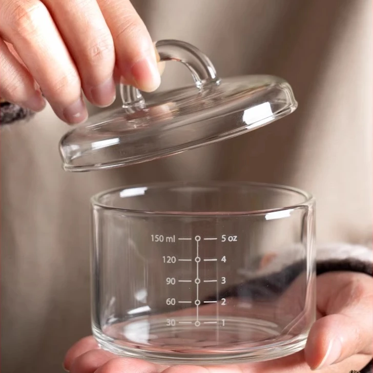 onlycook家用加厚炖盅耐高温玻璃小碗带盖子蒸蛋碗鸡蛋羹宝宝辅食