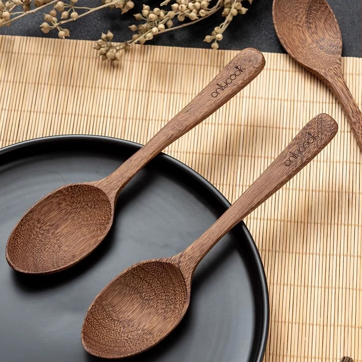 鸡翅木勺子家用汤勺木质餐具实木勺子儿童吃饭木勺木头汤匙喝汤勺