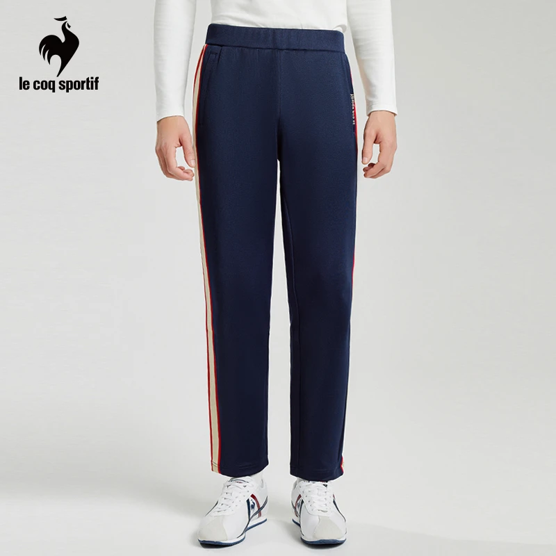 乐卡克法国公鸡秋季男女运动舒适透气针织休闲弹力长裤CB-4649233