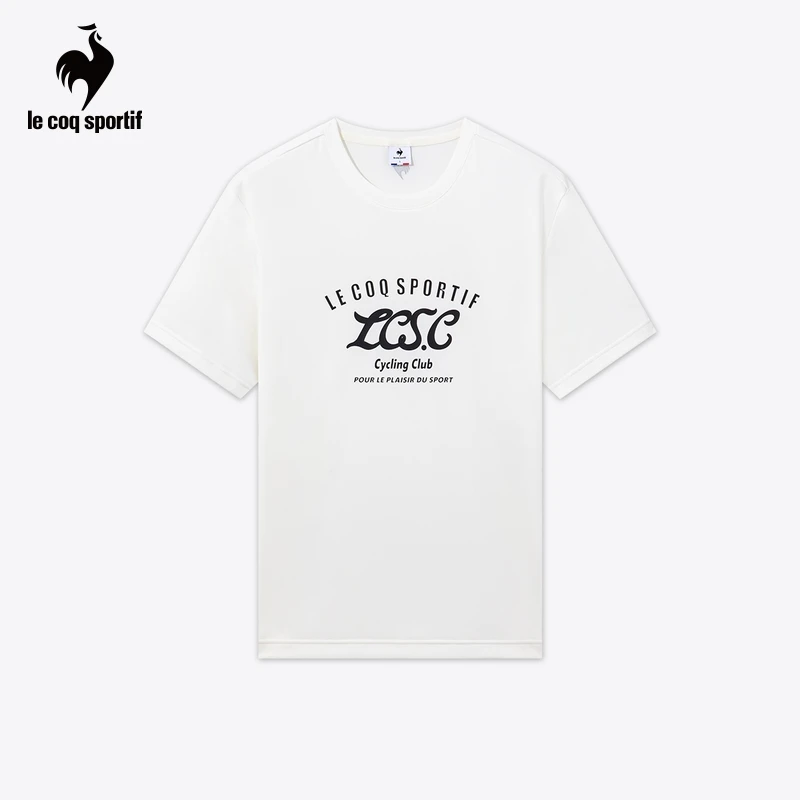 【骑行系列】乐卡克法国公鸡2024秋季新款男子针织T恤L241MCNA0310