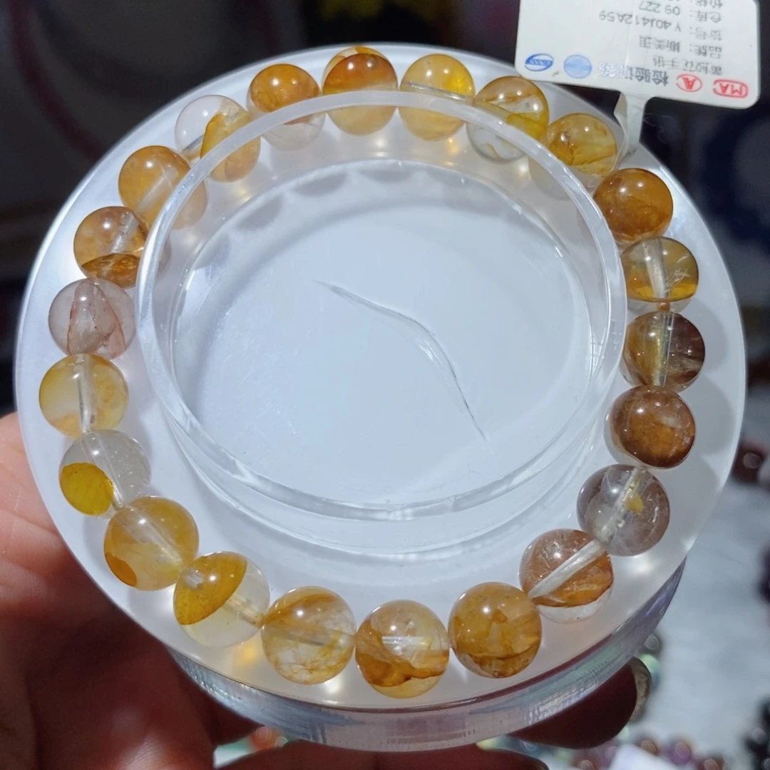 【闪购商品】水晶手链未镶嵌黄胶花9.4