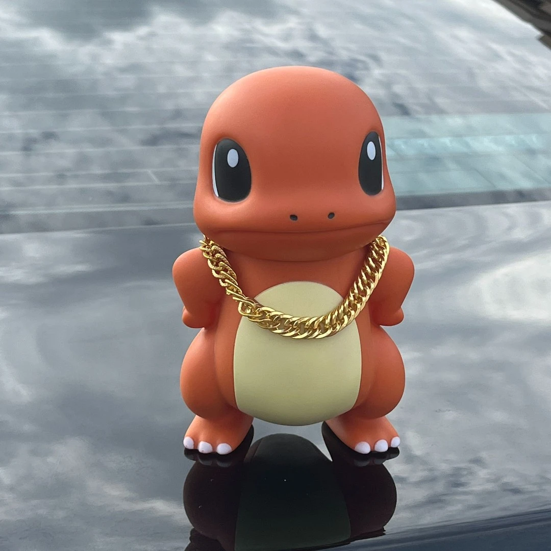 爆款霸气傲娇小火龙车尾挂件网红汽车摆件后备箱车顶摆件手办