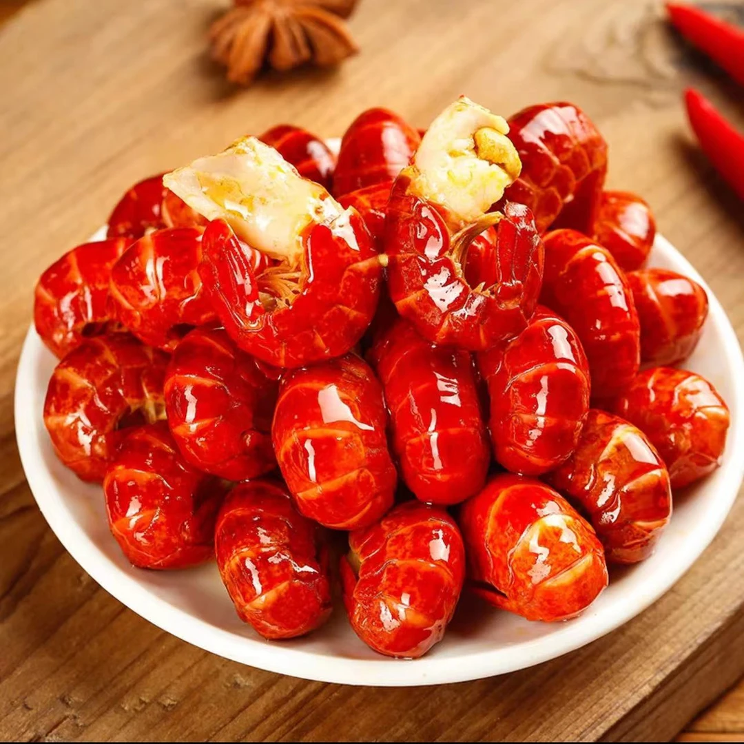 新鲜带黄龙虾尾含保护冰500g/包共5包每90粒左右一包送4包料