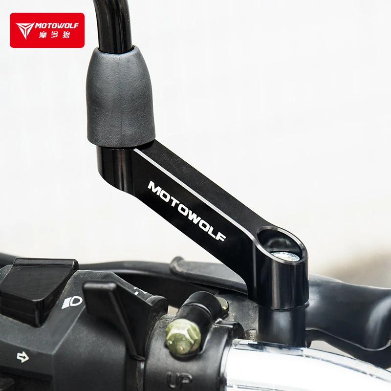 摩托车后视镜座支架加高加宽倒车镜底座电动车反光镜扩展改装配件