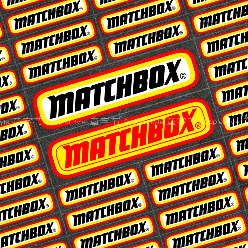 Matchbox环球火柴盒摩托汽车贴纸字母文字创意防水反光划痕装饰贴