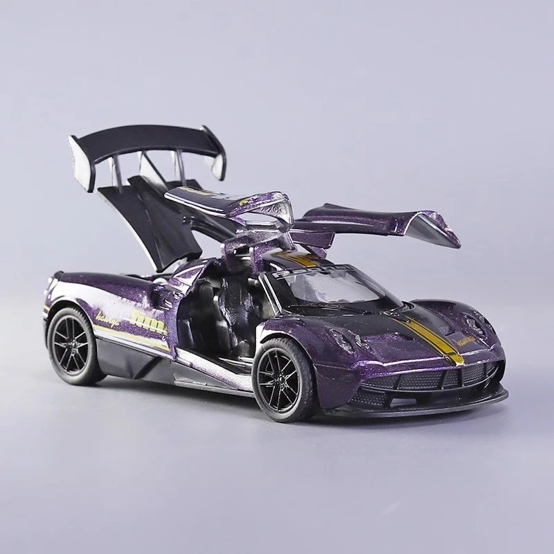 【赛道版】1:36帕加尼中国龙合金车模型仿真回力汽车男孩玩具车赛车