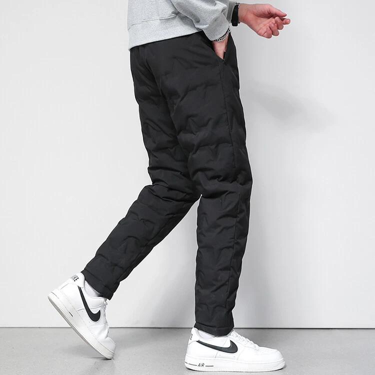 波司登男士羽绒裤2023新款冬季外穿棉裤修身加厚保暖鹅绒休闲裤子