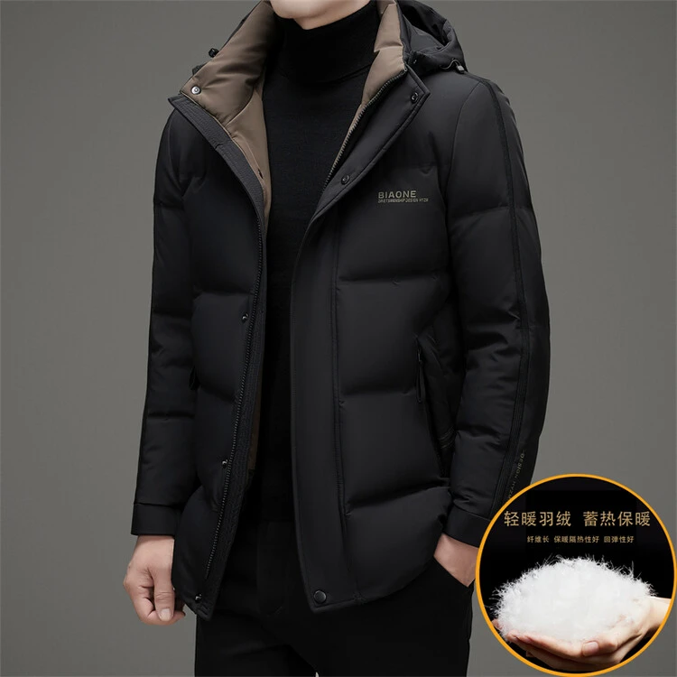 波司登冬季羽绒服男中款加厚保暖2023新款男士高端外套中年爸爸装